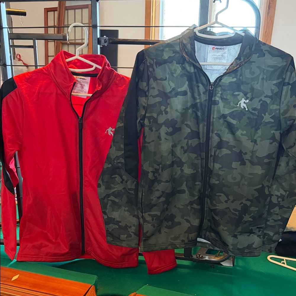 And 1 Camouflage and Red Jackets